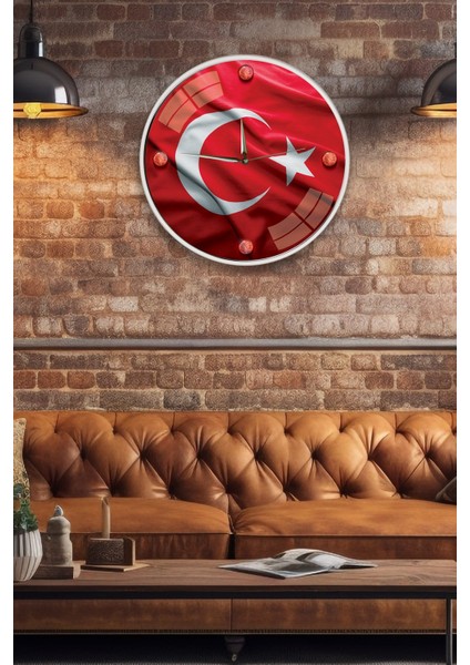 Al Bayrak Duvar Saati - 29 cm fiyatları
