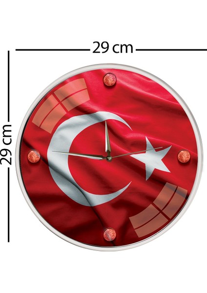 Al Bayrak Duvar Saati - 29 cm modelleri