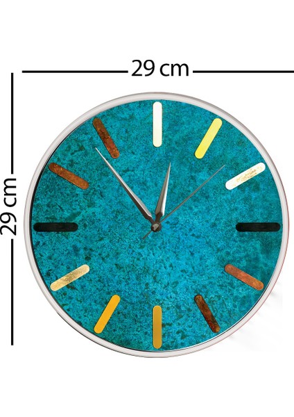 Çizgili Duvar Saati - 29 cm