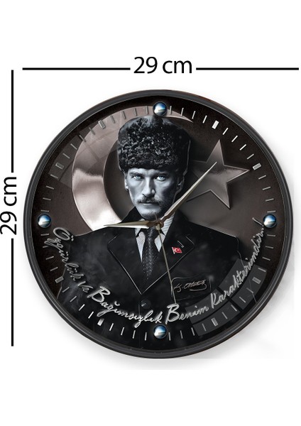 Atatürk Duvar Saati - 29 cm modelleri