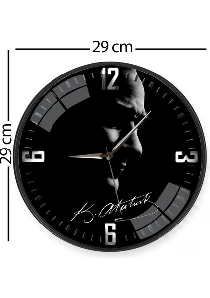 Atatürk Duvar Saati - 29 cm