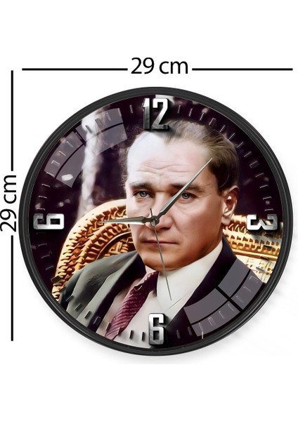 Atatürk Duvar Saati - 29 cm