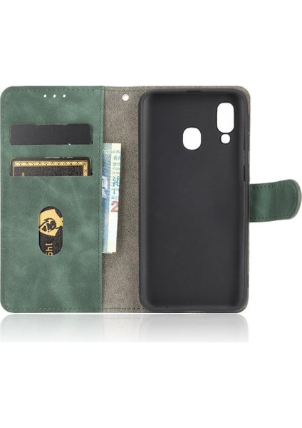 Kart Tutucu Kickstand ile Samsung Galaxy A40 Kart Ekleme Için Kılıf (Yurt Dışından)