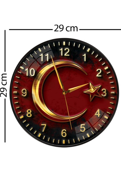 Al Bayrak Duvar Saati - 29 cm modelleri