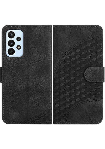 Samsung Galaxy A23 4g Pu Deri Kapak Çevirin Geometrik Desen (Yurt Dışından)