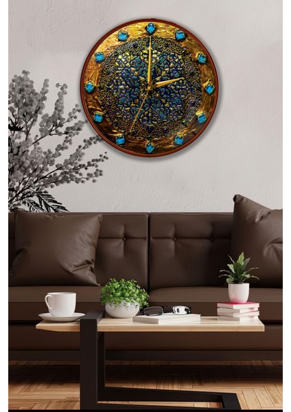 Vitray Duvar Saati - 29 cm