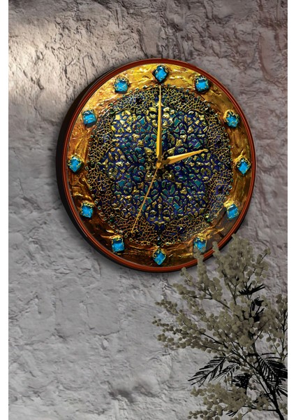 Vitray Duvar Saati - 29 cm indirimleri