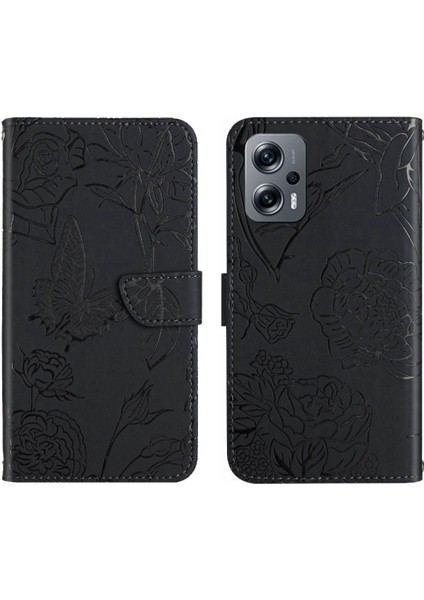 Xiaomi Poco X4 Gt Pu Deri Flip Kapak Bilek Kayışı Deri ile (Yurt Dışından)