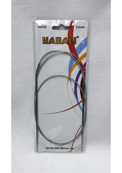 Yabalı 100 Cm Çelik Misinalı Titanyum Örgü Şişi No:2,5