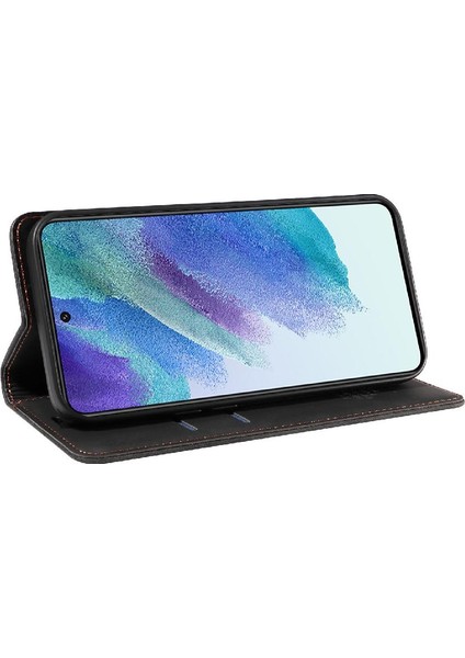 Samsung Galaxy S21 Fe 5g Manyetik Pu Deri Folio Cüzdan (Yurt Dışından)
