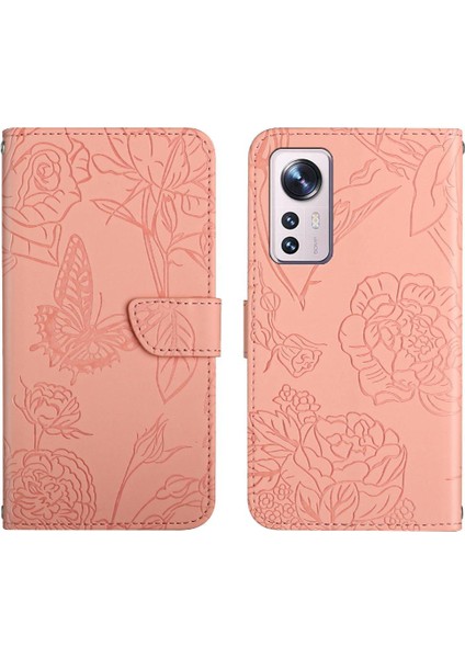 Xiaomi 12 Lite Için Kılıf Pu Deri Kapak Çevirin Darbeye Deri Kılıf ve (Yurt Dışından)