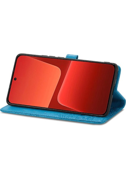 Xiaomi 13 Için Basit Iş Deri Kılıf Zarif Desen Flip Case (Yurt Dışından)