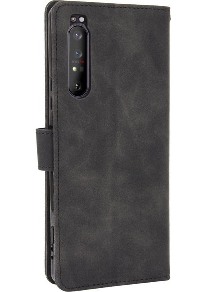 Sony Xperia 1 Ii Için Kılıf Tam Koruma Deri Folio Flip Case Kart (Yurt Dışından)