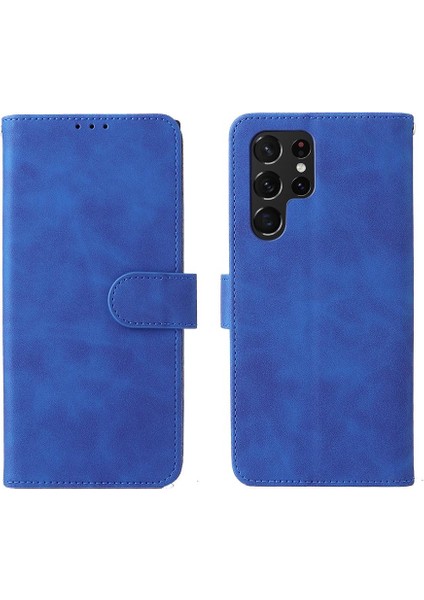 Kart Tutucu Kickstand Tam Kapak ile Samsung Galaxy S22 Ultra Için Kılıf (Yurt Dışından)