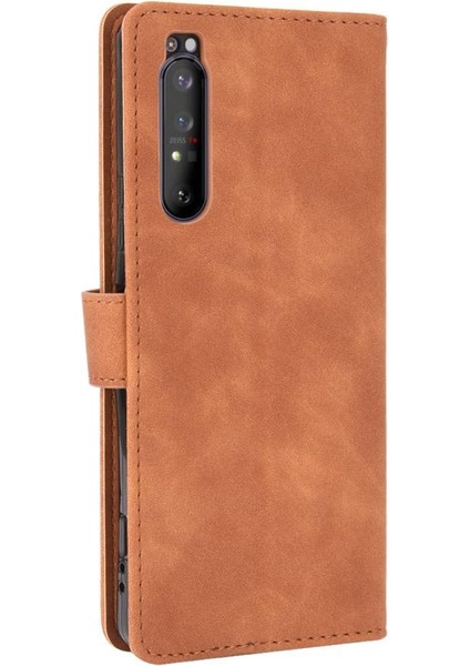 Sony Xperia 1 Ii Için Kılıf Tam Koruma Deri Folio Flip Case Kart (Yurt Dışından) modelleri