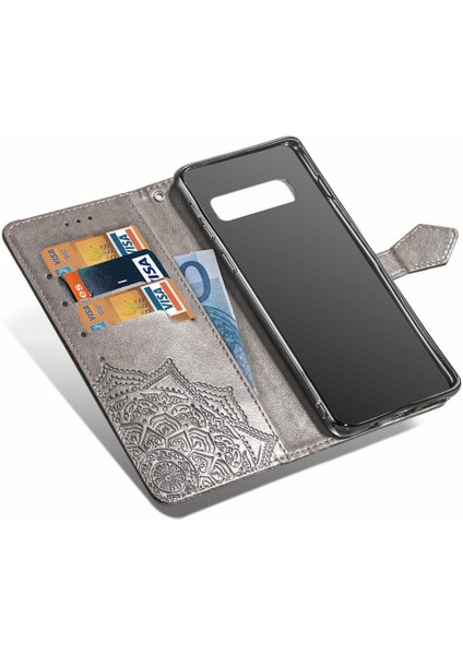 Samsung S10 Artı Flip Kapak Darbeye Deri Kılıf Için Basit (Yurt Dışından)