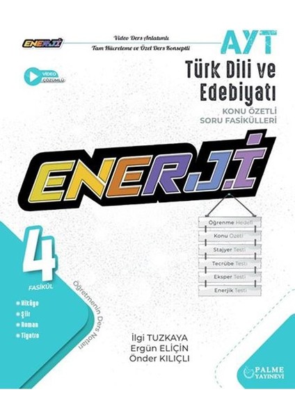 YKS AYT Enerji Edebiyat Konu Özetli Soru Fasikülleri