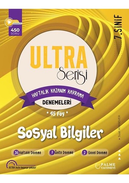 7. Sınıf Ultra Sosyal Bilgiler Haftalık Kazanım Kavrama Denemeleri