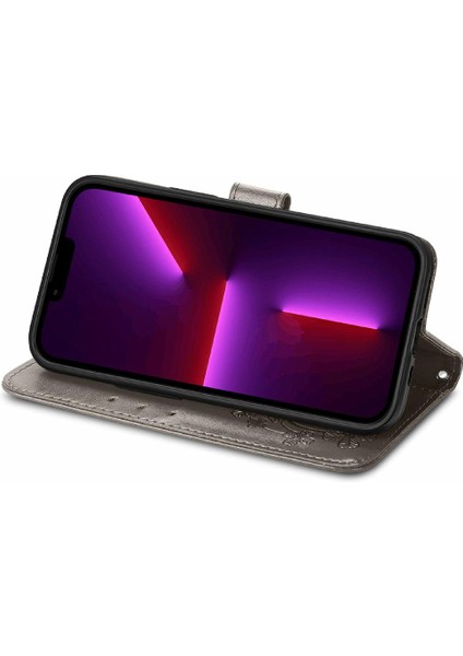 Iphone 13 Için Kılıf Mini Zarif Iş Kapak Kapak Kısa Kayış Dört (Yurt Dışından)