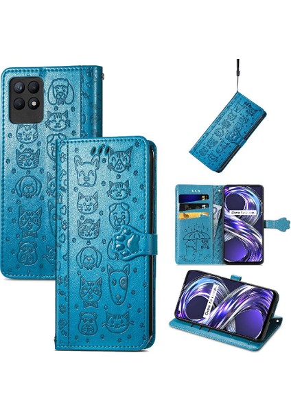 Realme 8i Kısa Kayış Karikatür Hayvanlar Için Kılıf Darbeye Kapak Kılıfı (Yurt Dışından) modelleri