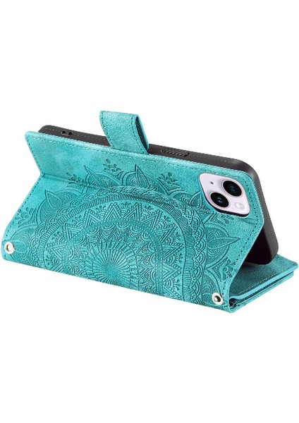Kırmızı Dikey Çizgili Yüksek Kaliteli Klipsiz Pu ile IPhone 15 Plus Için Kılıf (Yurt Dışından)