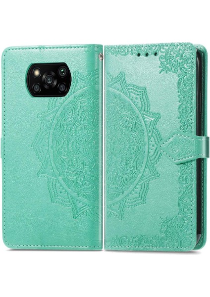 Xiaomi Poco X3 Pro Flip Kapak Için Kılıf Darbeye Basit Iş Deri (Yurt Dışından)
