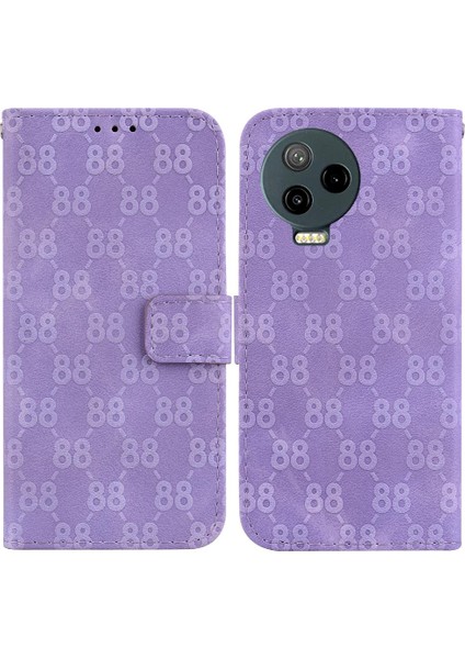 Infinix Not 12 2023 Çift 8 Kabartmalı Kart Tutucu Pu Kapak Için Telefon Kılıfı (Yurt Dışından)