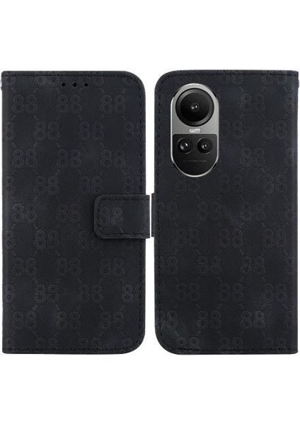 Oppo Phone 10 Pro 5g Için Telefon Kılıfı Kart Tutucu Kickstand Çift 8 Kabartmalı (Yurt Dışından)