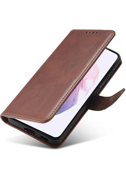 Gx Shop Samsung Galaxy A71 4g Manyetik Karbon Fiber Deri Folio Flip Case (Yurt Dışından)