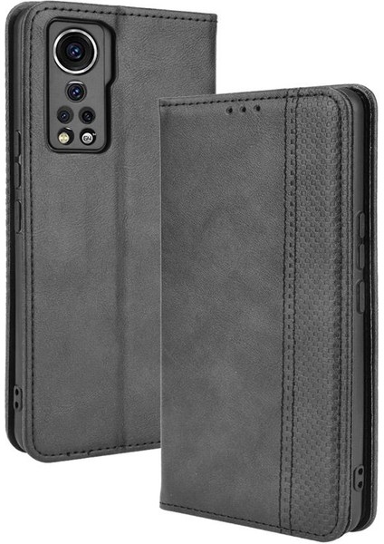 Zte Axon 30 5g Manyetik Kapatma Cüzdan Pu Deri Kılıf (Yurt Dışından)