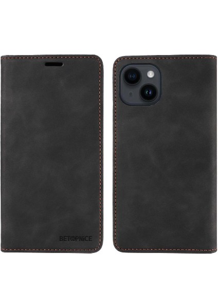 Iphone 13 Için Kılıf Mini Koruyucu Manyetik Folio Cüzdan Pu Deri (Yurt Dışından)
