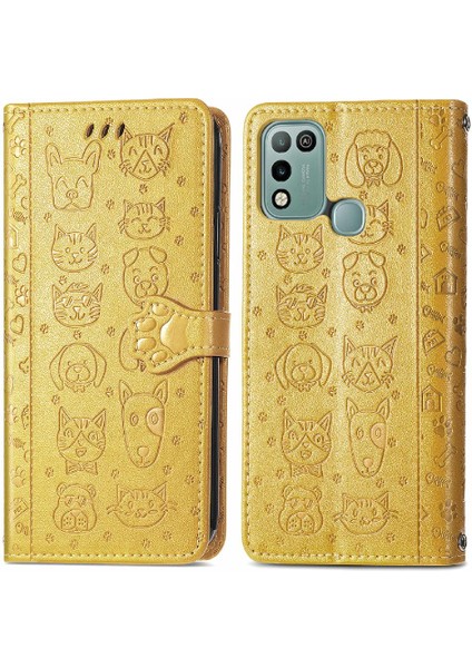 Infinix Sıcak 10 Oyun Karikatür Hayvanlar Darbeye Kapak Kılıfı (Yurt Dışından)