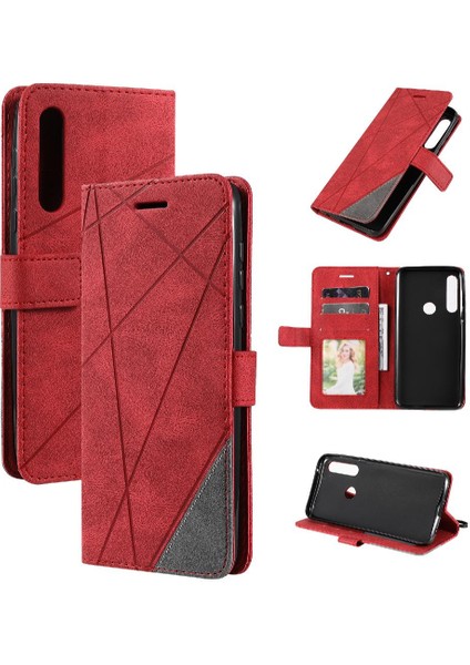 Motorola Moto G Güç Cüzdan Flip Case Için Folio Pu Deri Kart Tutucu (Yurt Dışından)