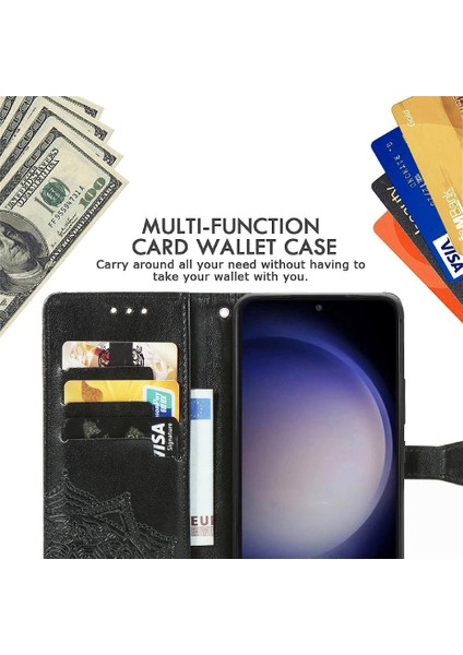 Samsung S23FE Zarif Desen Kapak Çevirin Kılıf Basit (Yurt Dışından) indirimleri