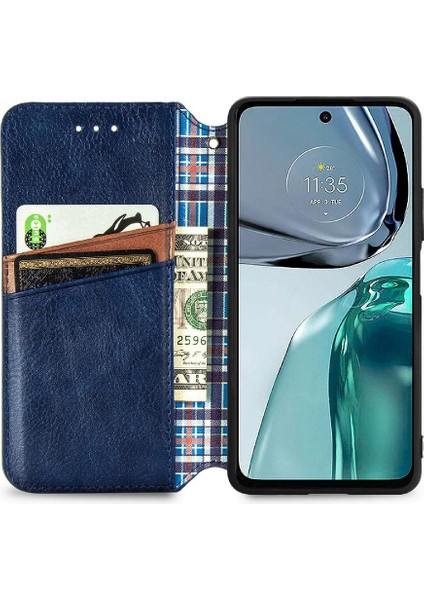 Motorola Moto G62 Flip Kapak Için Kılıf Moda Tasarım Cüzdan Fonksiyon Vaka (Yurt Dışından) modelleri