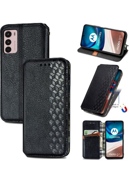 Motorola Moto G42 Flip Kapak Cüzdan Fonksiyonu Moda Tasarım Durumda (Yurt Dışından)