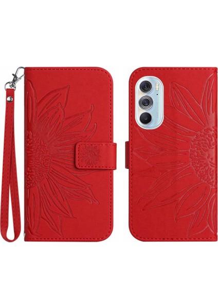 Motorola Kenar 30 Pro Flip Cüzdan Telefon Kılıfı Için Kılıf Lüks Pu Deri (Yurt Dışından)