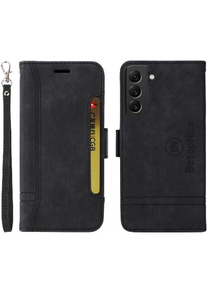 Samsung Galaxy S22 Ultra 5g Için Kılıf Cüzdan Kapak Çevirin Kart Yuvaları Tpu (Yurt Dışından)