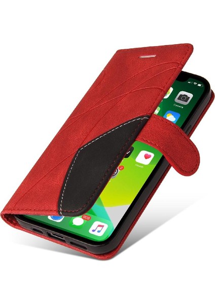 Kart Yuvası Standı ile IPhone 15 Pu Deri Flip Folio Kılıf (Yurt Dışından)
