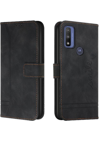 Motorola Moto G Saf El Kayışı Flip Için Telefon Kılıfı Folio Cüzdan Kart Pu (Yurt Dışından)