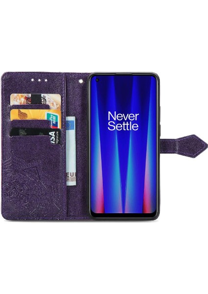 Oneplus Nord Ce 2 5g Için Kılıf Basit Iş Zarif Desen Deri (Yurt Dışından)