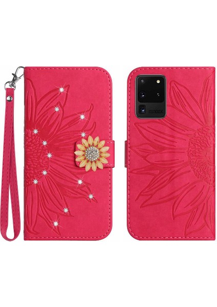 Samsung Galaxy S20 Ultra Flip Cüzdan Telefon Kılıfı Için Kart Yuvaları ile (Yurt Dışından)