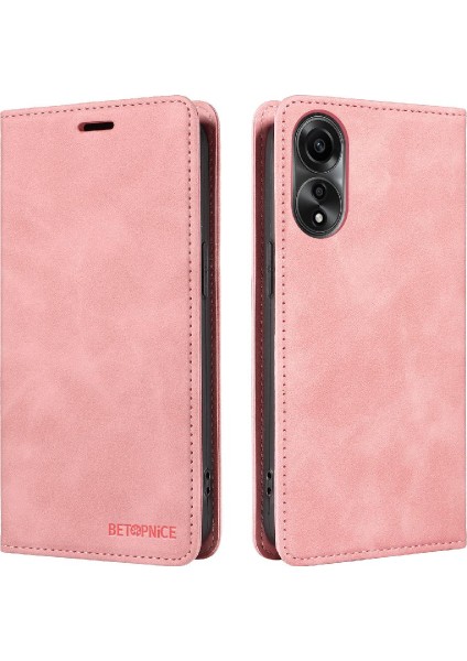 Oppo A78 4g Için Kılıf Folio Cüzdan Manyetik Koruyucu Pu Deri (Yurt Dışından)