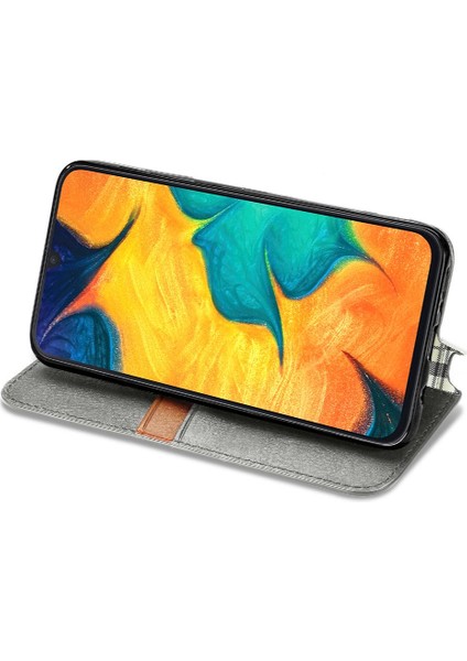 Samsung Galaxy A30 Cüzdan Fonksiyonu Için Kılıf Deri Kılıf Kapak Çevirin (Yurt Dışından)