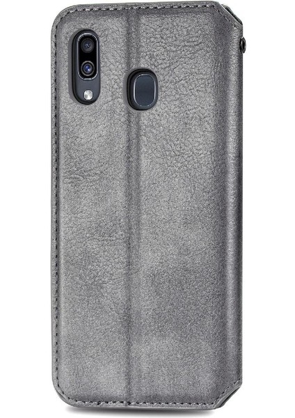 Samsung Galaxy A30 Cüzdan Fonksiyonu Için Kılıf Deri Kılıf Kapak Çevirin (Yurt Dışından)