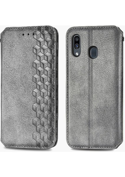 Samsung Galaxy A30 Cüzdan Fonksiyonu Için Kılıf Deri Kılıf Kapak Çevirin (Yurt Dışından)