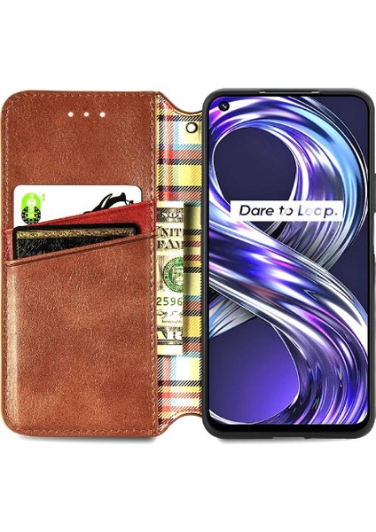 Oppo Realme 8i Zarif Iş Cüzdan Fonksiyonu Moda Tasarımı Için Kılıf (Yurt Dışından) fırsatları