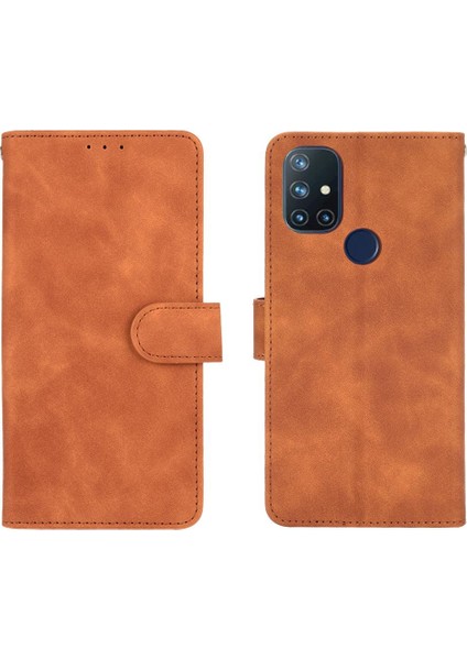 Oneplus Nord N10 Koruyucu Kapak Kartı Ekleme Deri Folyo Için Kılıf (Yurt Dışından)