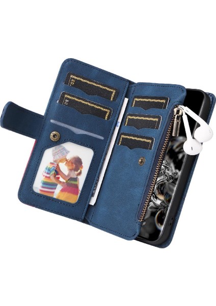 Samsung Galaxy S20 Ultra Fermuar Cüzdan Tarzı Dokuz Kart Yuvaları Için Kılıf (Yurt Dışından) indirimleri