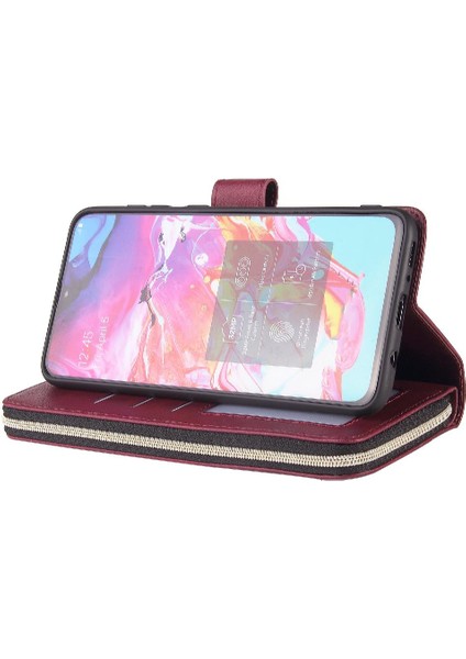 El Kayışı ile Samsung Galaxy A70 Için Kılıf Kapak Kapak Kart Tutucu Cüzdan (Yurt Dışından) fiyatları